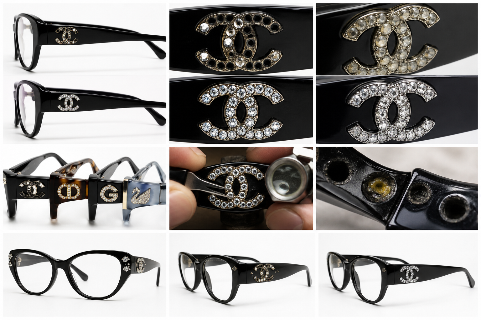 Strass tombés ou ternis sur vos lunettes : que faire ?