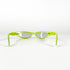 Vue de face des lunettes LOLA 616 Jean Lafont entièrement vert fluo