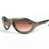 Vue de 3/4 des lunettes de soleil Vuarnet modèle 038 - verres marron