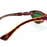 Charnière et branche des lunettes œil-de-chat en acétate vintage