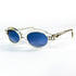 Profil Nouvelle Vague Viola cristal transparent verres bleu