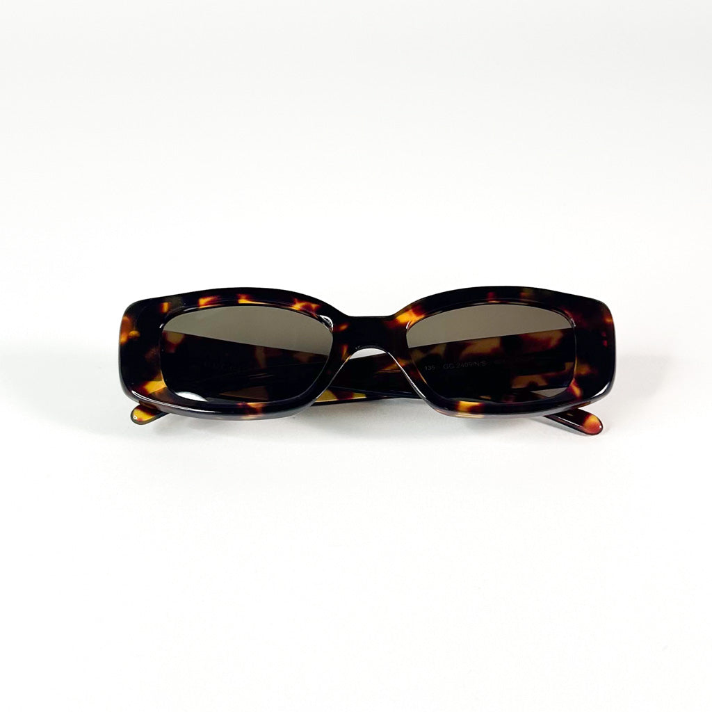 Lunettes Gucci GG 2409 vintage en acétate écaille vue de face complète