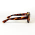 Branches de lunettes vintage écaille marron clair avec verres jaunes