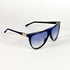 Monture lunettes vintage bleu modèle T.m, vue de face