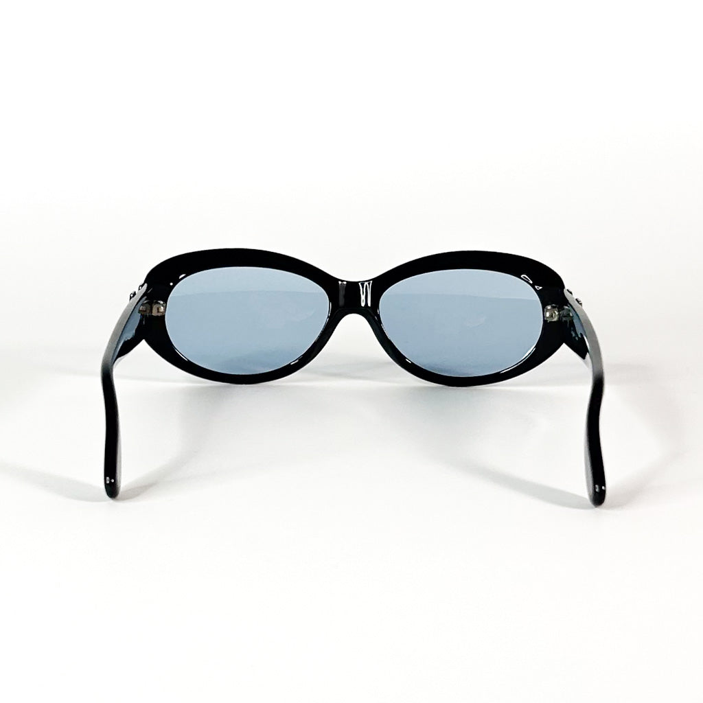 Lunettes Chagall vintage verres teintés bleus vues de dessus