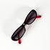 Monture Moschino MO02203 détails logo sur branche rouge