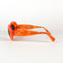vue dessus lunettes vintage alain mikli orange artisanales