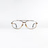 Lunettes Ettore Bugatti 504S métal doré face 