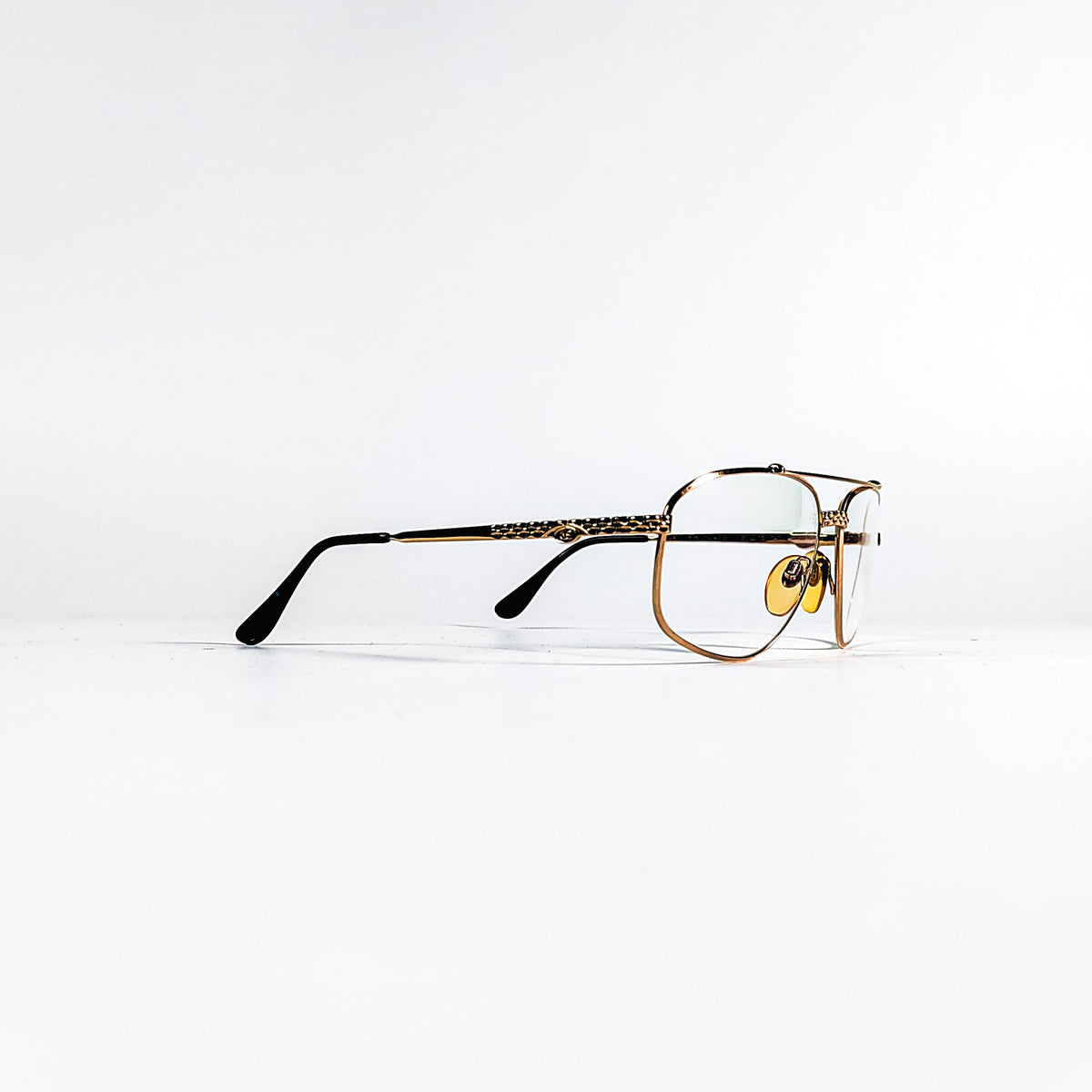 Lunettes Ettore Bugatti 504S métal doré face