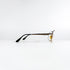Lunettes Ettore Bugatti 504S métal doré profil 