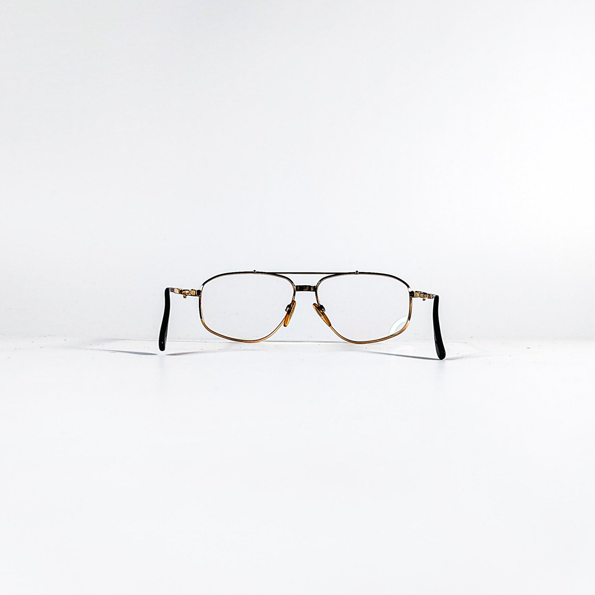 Lunettes Ettore Bugatti 504S métal doré de dos