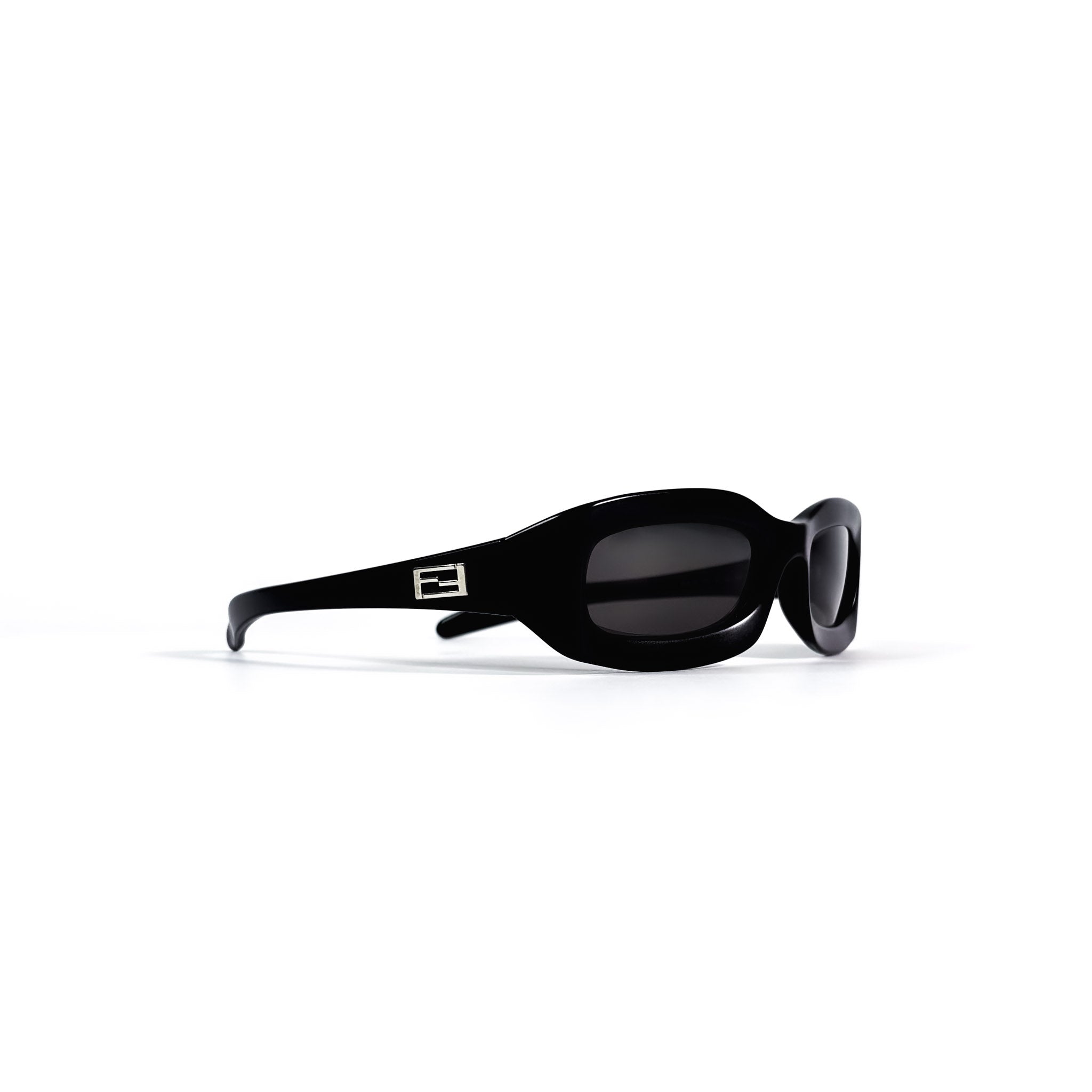 Lunettes de soleil Fendi SL 7634 face acétate noir épais